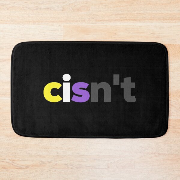 Item preview, Cisn't For Me. Nonbinary Pride designed and sold by Subtle Pride Shop.