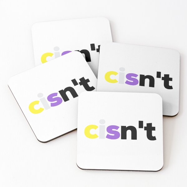 Item preview, Cisn't For Me. Nonbinary Pride designed and sold by Subtle Pride Shop.