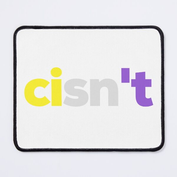Artikelvorschau, Cisn't enby. Nonbinary Pride entworfen und verkauft von Subtle Pride Shop.