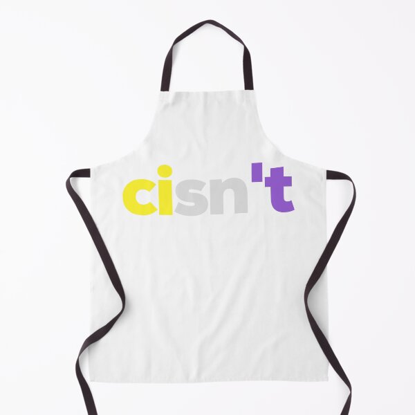Item preview, Cisn't enby. Nonbinary Pride designed and sold by Subtle Pride Shop.