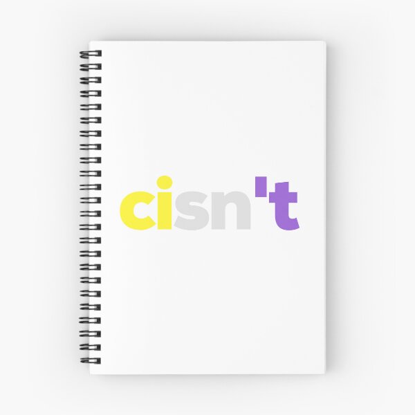 Item preview, Cisn't enby. Nonbinary Pride designed and sold by Subtle Pride Shop.