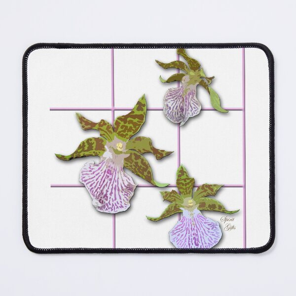 Item preview, Tiger Orchids Pink Checkers designed and sold by SpiritGifts.