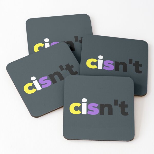 Item preview, Non-binary Cisn't For Me. Nonbinary Pride designed and sold by Subtle Pride Shop.