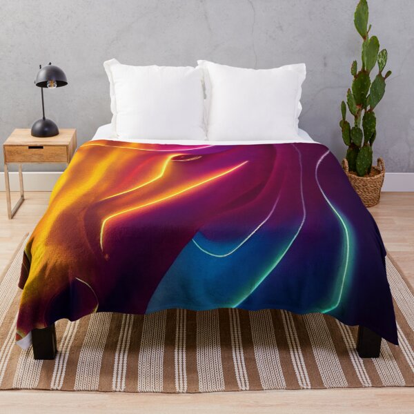 Item preview, Abstract Sci-Fi Futuristic Horse. Neon Lights Colorful Horse painting designed and sold by Pet Shelter.