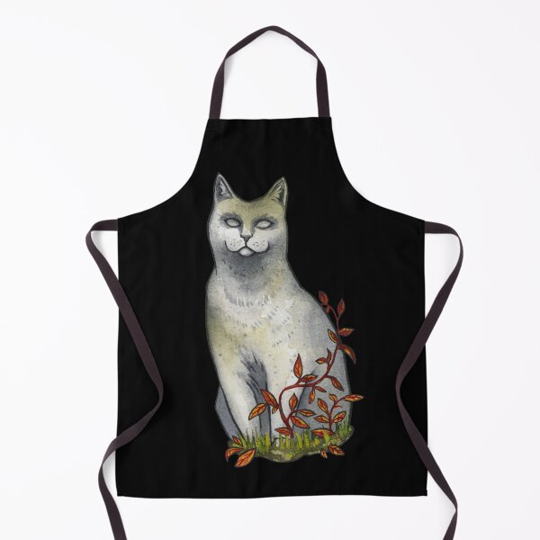 Item preview, Cemetery stone statue of a cat designed and sold by Ellen Wilberg.