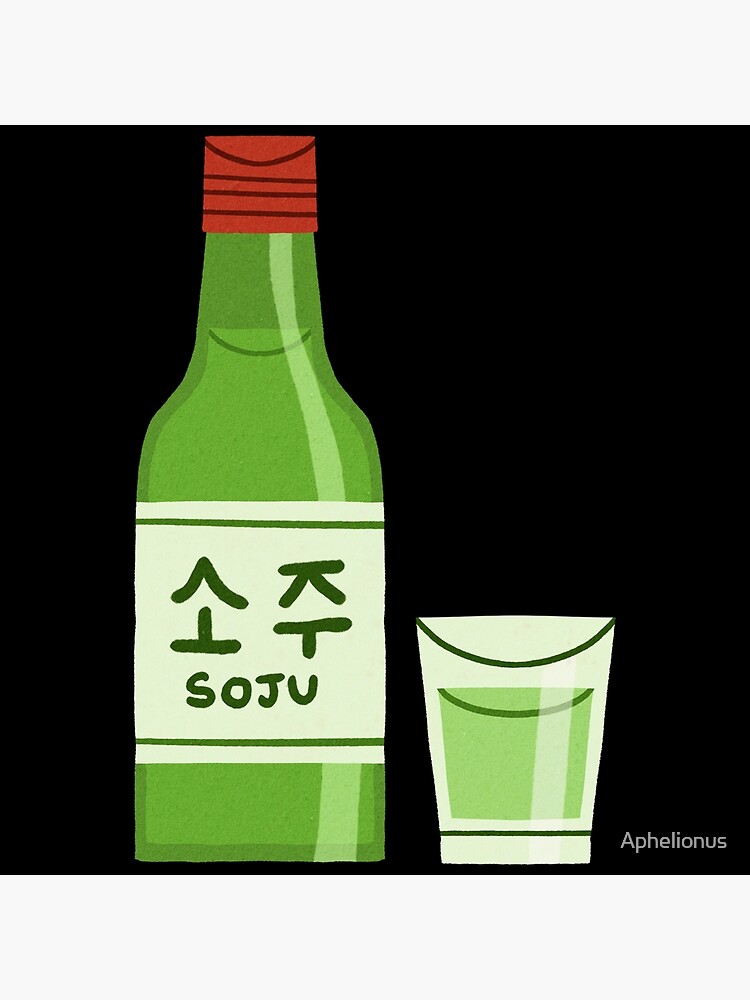 "Soju Bottle and Shot" Poster for Sale by Aphelionus Redbubble