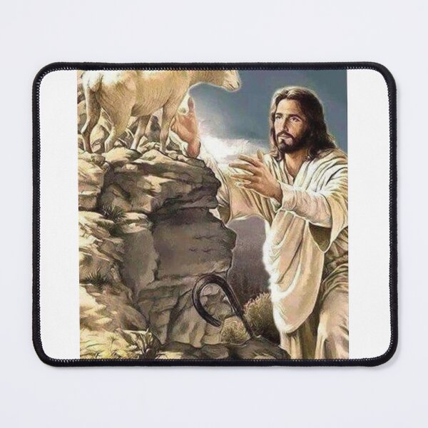 Item preview, Jesus Christ And the Lost Sheep designed and sold by Rowena Jones.