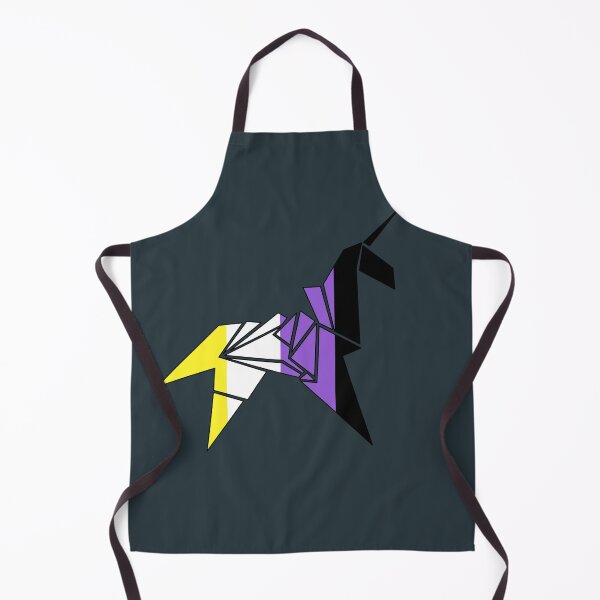 Aperçu de l'œuvre Origami Enby Non-Binary Unicorn. Nonbinary Pride créée et vendue par Subtle Pride Shop.