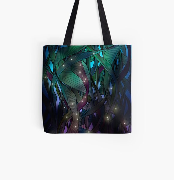 Nocturne (with Fireflies) All Over Print Tote Bag