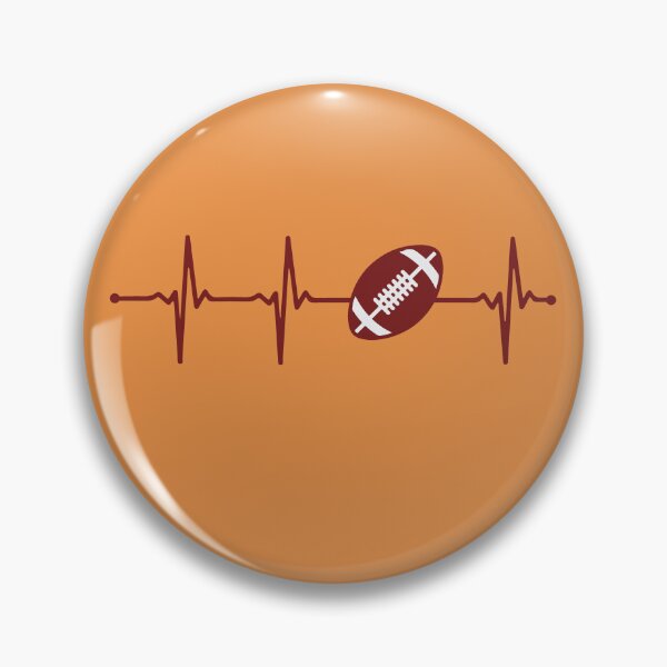 Item preview, Heartbeat American Football Ecg Style Heart Pulse designed and sold by KleverOlivier.