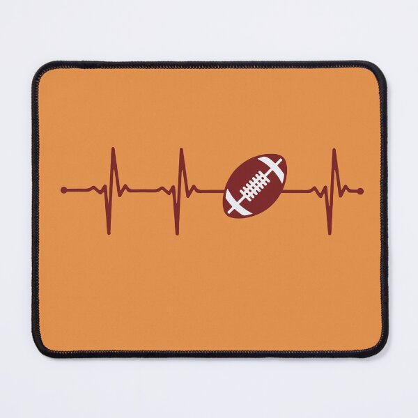 Item preview, Heartbeat American Football Ecg Style Heart Pulse designed and sold by KleverOlivier.