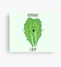 Romaine Calm // Happy Little Owl Collection Canvas Print