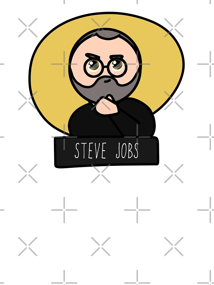 Cartoon tiny Steve Jobs