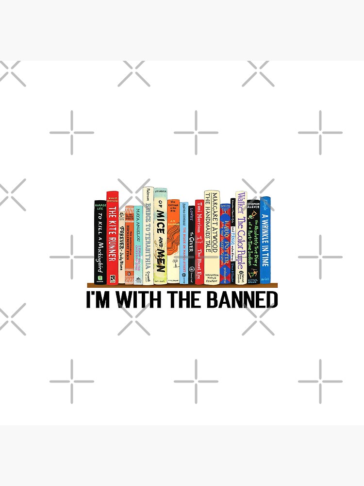 Disover I'm With The Banned, Banned Books, Read Banned Books, Teacher Librarian Gift, Social Justice Bookish Pin Button