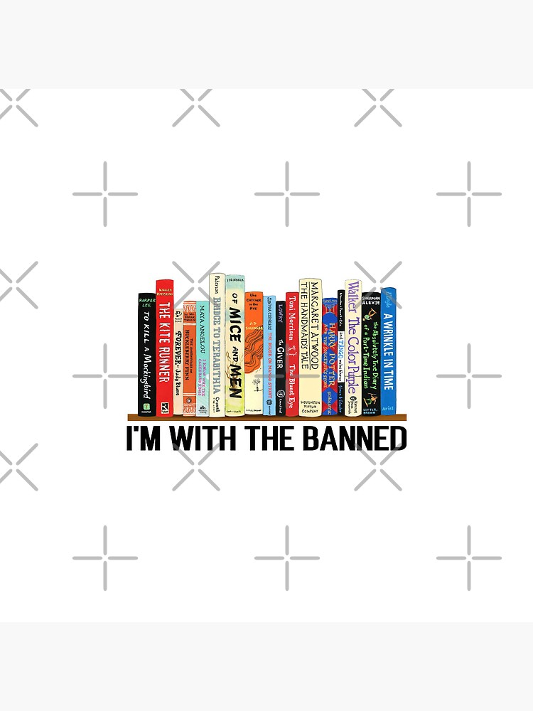 Discover I'm With The Banned, Banned Books, Read Banned Books, Teacher Librarian Gift, Social Justice Bookish Pin Button