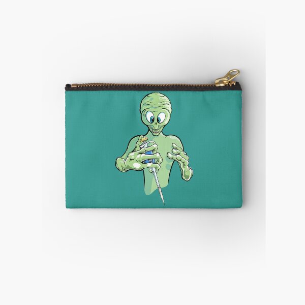 Item preview, Funny Science Cartoon - Alien Visitor Holding Pipette PCR designed and sold by Zit-Zat-Zot.