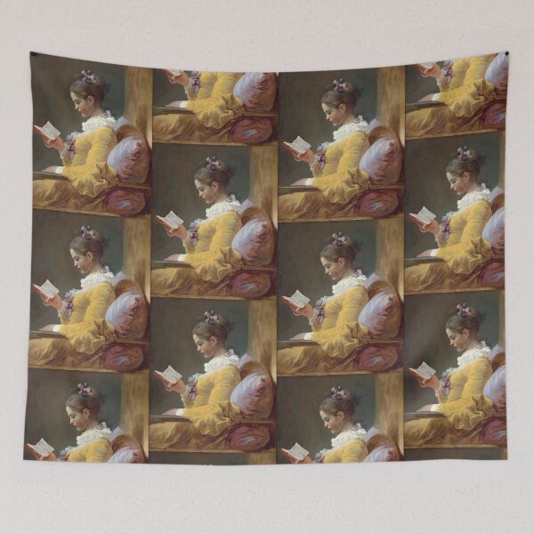 Item preview, Yellow dress Young Girl Reading - Jean Honoré Fragonard - A Young Girl Reading  designed and sold by TeeARTHY.