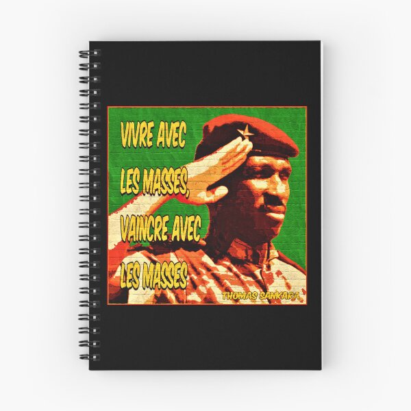 Aperçu de l'œuvre Thomas Sankara Vivre Avec Les Masses Vaincre Avec Les Masses créée et vendue par Tony Cisse.