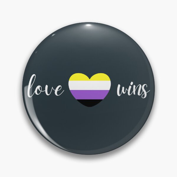 Item preview, Love Wins Non Binary. Nonbinary Pride designed and sold by Subtle Pride Shop.