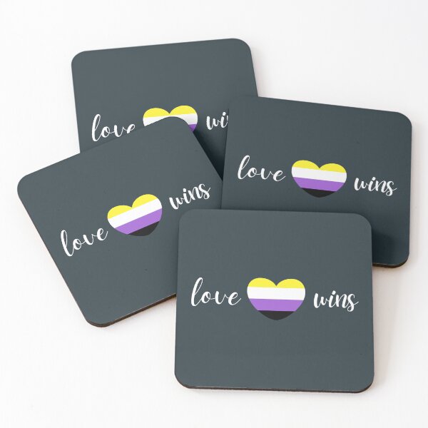 Item preview, Love Wins Non Binary. Nonbinary Pride designed and sold by Subtle Pride Shop.