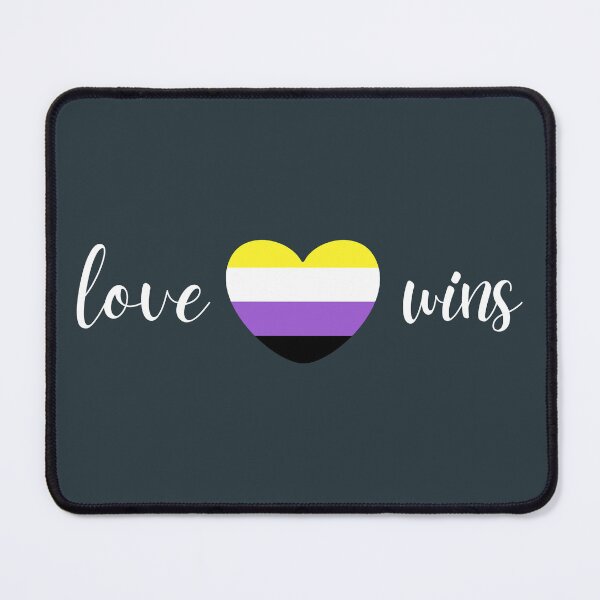 Item preview, Love Wins Non Binary. Nonbinary Pride designed and sold by Subtle Pride Shop.