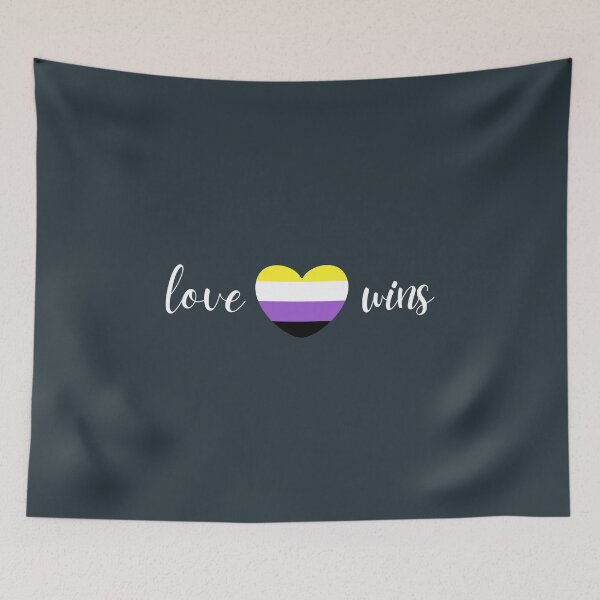 Item preview, Love Wins Non Binary. Nonbinary Pride designed and sold by Subtle Pride Shop.