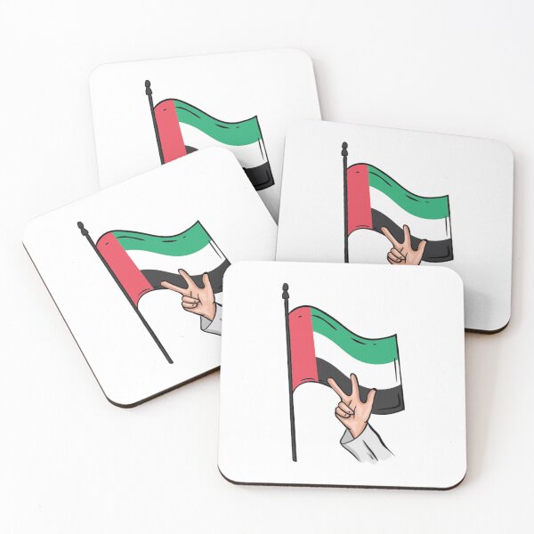 Item preview, Emirati doing the 3 fingers sign and UAE Flag celebrating UAE National Day 2024 designed and sold by halhashmi.