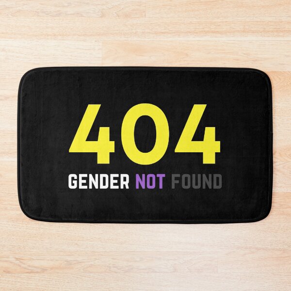 Item preview, 404 Gender Not Found Non Binary. Nonbinary Pride designed and sold by Subtle Pride Shop.