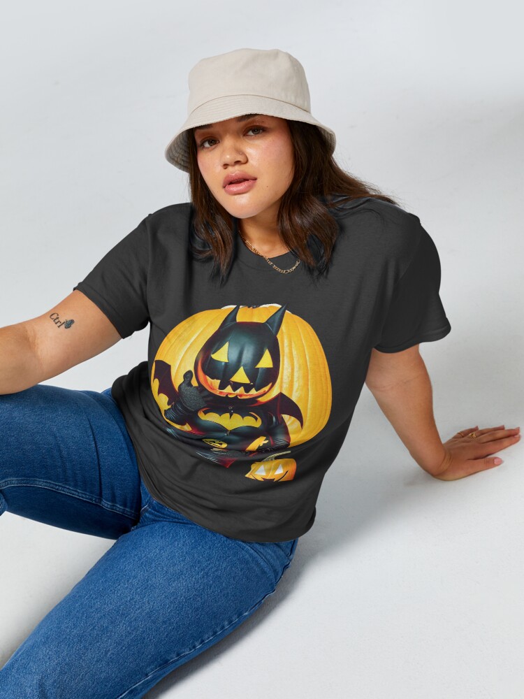 Discover Monster Pumpkin Bat Halloween Vintage Bat Chauve-Souris T-Shirt