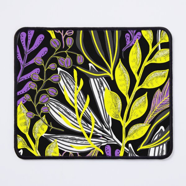 Item preview, Plants Background Non-binary. Nonbinary Pride designed and sold by Subtle Pride Shop.