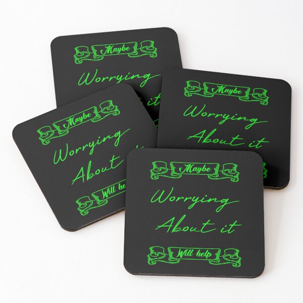 Artikelvorschau, Vielleicht hilft es, sich darüber Sorgen zu machen, redbubble entworfen und verkauft von MUSThaveprint.
