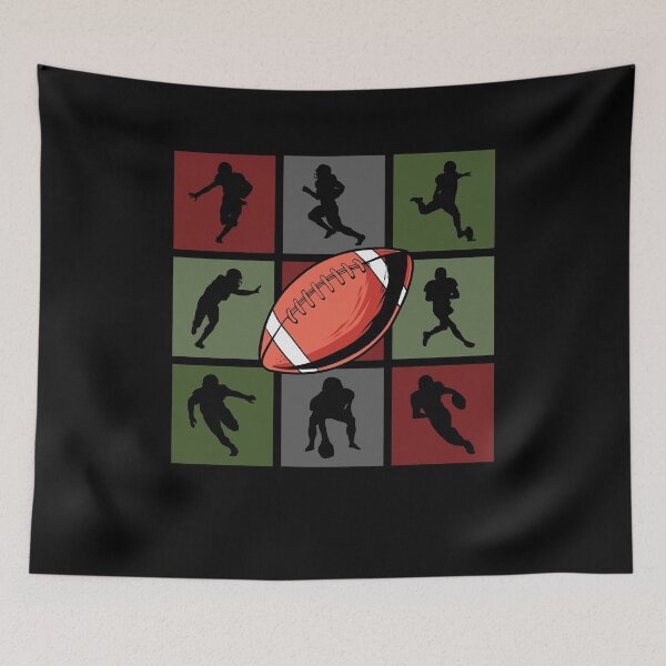 Item preview, Pop Artistic American Football Player Silhouettes designed and sold by KleverOlivier.