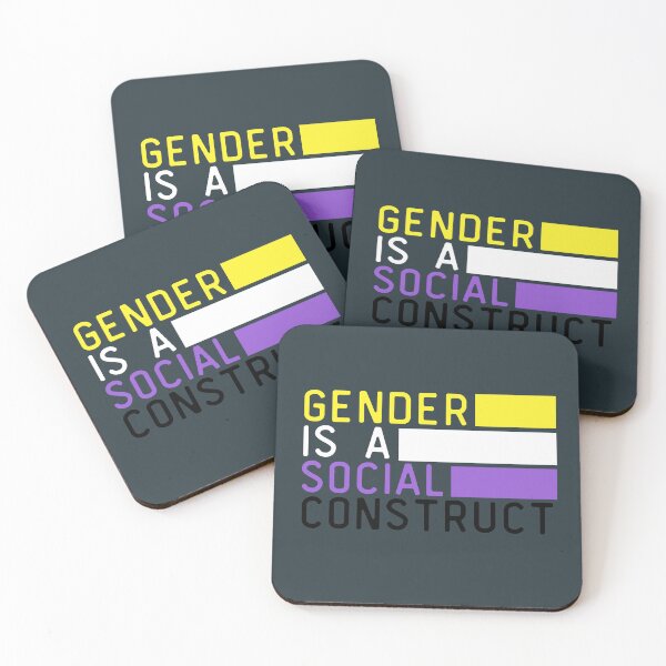 Item preview, Gender Is A Social Construct Non Binary. Nonbinary Pride designed and sold by Subtle Pride Shop.
