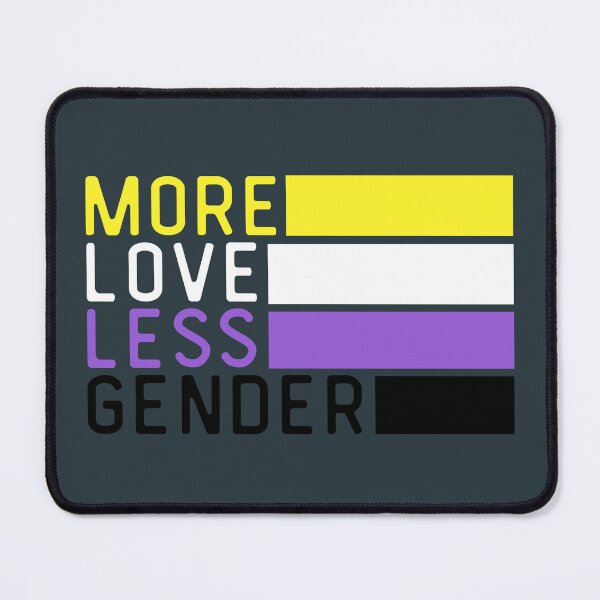 Item preview, More Love Less Gender Non Binary. Nonbinary Pride designed and sold by Subtle Pride Shop.