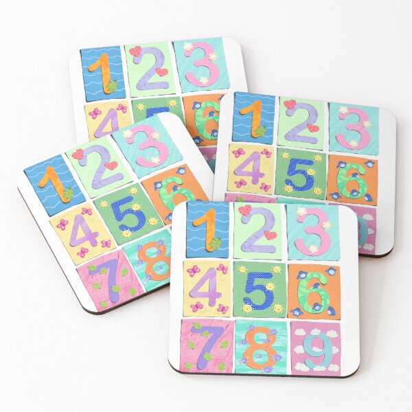Item preview, Cut Out Paper Number Collage 1-9 designed and sold by Printblisshop.