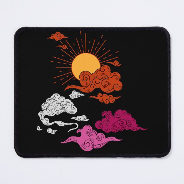 Item preview, Suns and Clouds Lesbian Pride designed and sold by Subtle Pride Shop.