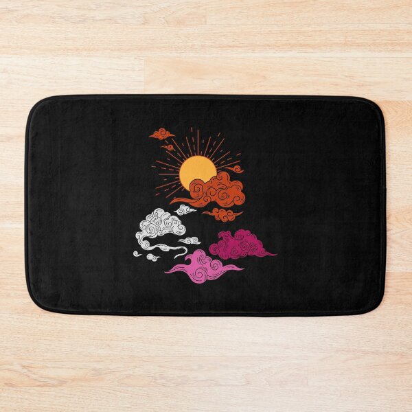 Item preview, Suns and Clouds Lesbian Pride designed and sold by Subtle Pride Shop.