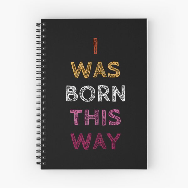 Item preview, I Was Born This Way Femme. Lesbian Pride designed and sold by Subtle Pride Shop.