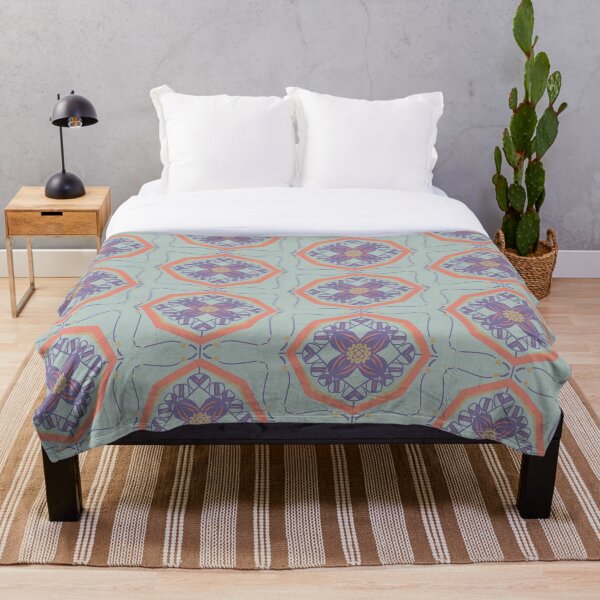 Item preview, Purple Modern Floral Mandala Pattern designed and sold by Garden-View.
