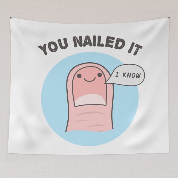 Item preview, You nailed it, nail pun designed and sold by EnzoVectorism.
