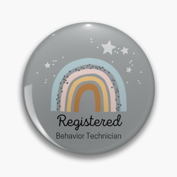 Item preview, Registered Behavior Technician - Applied Behavior Analysis - ABA - Behavioral therapy - Cute Rainbow designed and sold by Ausome  Behavior.