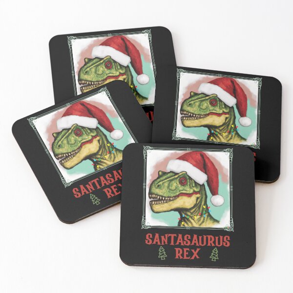 Item preview, SANTASAURUS TREX DINOSAUR CHRISTMAS SANTA designed and sold by ittybittyowl.