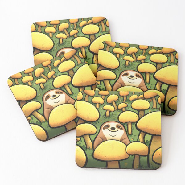 Item preview, Sloth Among Mushrooms designed and sold by EggheadK8.