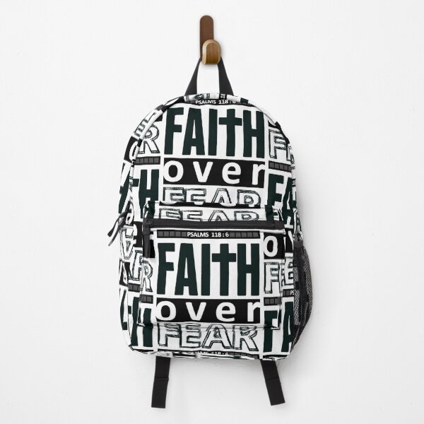 Item preview, Christian Quote - Bible Verse - Faith Over Fear - Psalms 118 : 6 designed and sold by MyArt23.