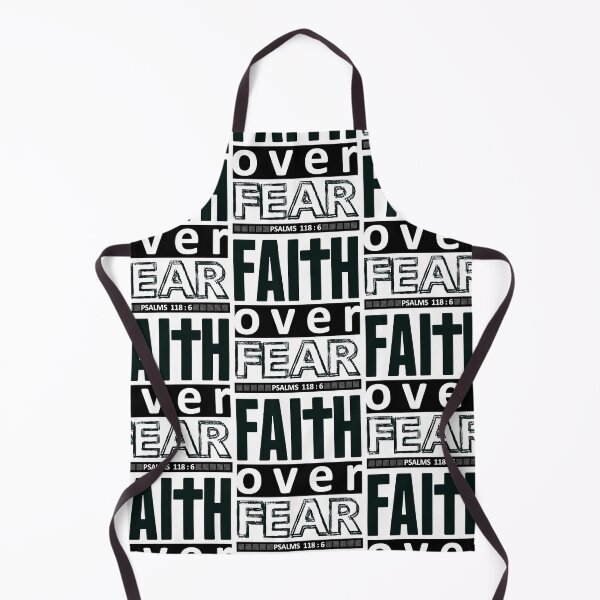 Item preview, Christian Quote - Bible Verse - Faith Over Fear - Psalms 118 : 6 designed and sold by MyArt23.