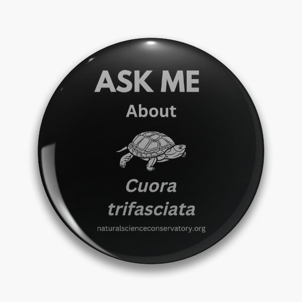 Item preview, Ask Me About Cuora trifasciata (Chinese Three-striped Box Turtle) designed and sold by Discovered.