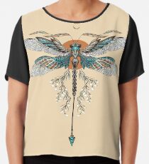 Drachenfliegen Tattoo Chiffontop