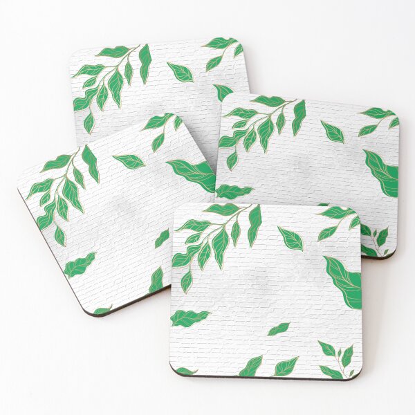 Item preview, Brick wall leaves designed and sold by tajudin90.