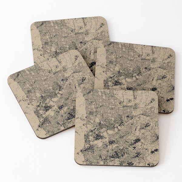 Item preview, Australia, Perth - vintage city map designed and sold by cozyspirit.
