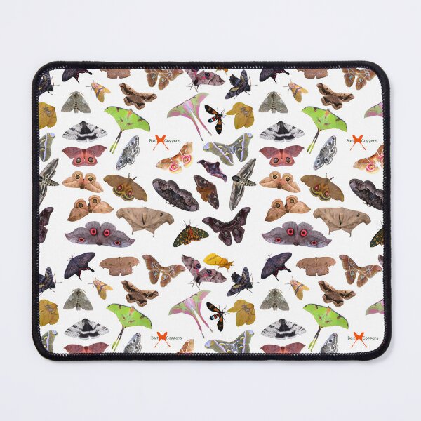 Item preview, Moth Pattern: Biodiversity Moth Pattern by Bart Coppens  HD WHITE  designed and sold by Entomologist.